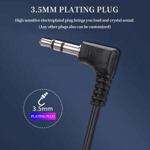 이어후크 유선 이어폰, 싱글 사이드 이어폰, 휴대용 헤드폰, 전화 PC용, PTT 마이크 없음, 3.5mm 인터페이