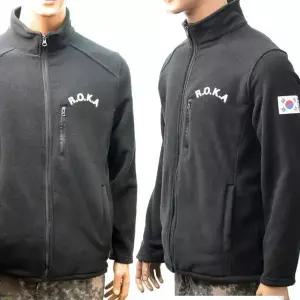 [골드스마일]BS 군용 로카 블랙 후리스 roka 자켓