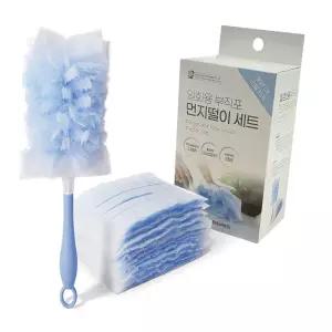 (본품1리필10) 부직포 먼지떨이/청소용/먼지털이/먼지/떨이개/부직포/선반/책장/털이/리필/클리너/학교