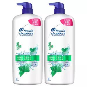 헤드앤숄더 쿨 멘솔 샴푸 대용량, 1.2L, 2개