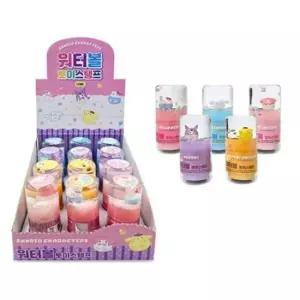 [문구/오피스] 그린피앤에스 산리오 워터볼토이스탬프 헬로키티/쿠로미/시나모롤/폼폼푸린/ 12개입