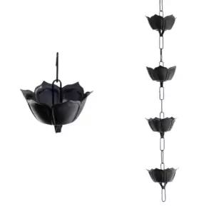 처마물받이 일본식 배수관 빗물받이 지붕 낙수 체인배수관 인테리어 레인