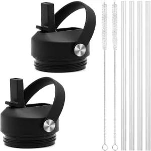 예티 램블러 18 26 36 64온스 물병용 빨대 뚜껑 교체용 및 유연한 손잡이 26온스 36온스 병용 내구성