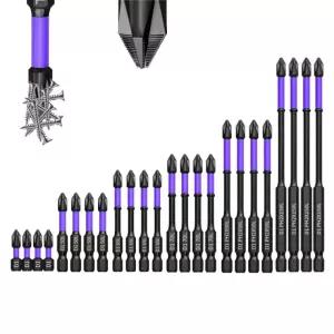 임팩 드릴 육각 십자 자석 비트 드라이버 방지 미끄럼 전동 기리 드릴비트