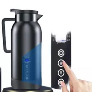 차량용 커피포트 대용량 시가잭 보온 텀블러 온수기 화물차 블랙 전용