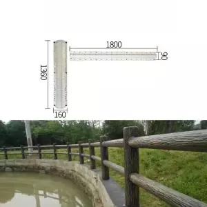 나무 난간 금형 시멘트블럭 거푸집 껍질 몰드 목재