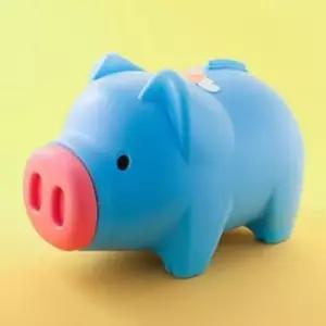 [문구/오피스] 특대형 파란색 인테리어 돼지저금통 재밌는 저금통 소비자 수납장소
