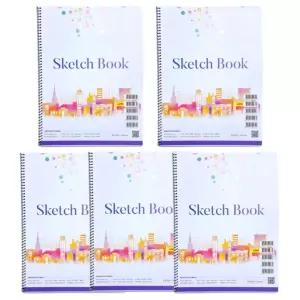 드로잉 스케치북 수채화 포스트 도화지 국내산 8절 전문가용 5권 15매 벡색 180g