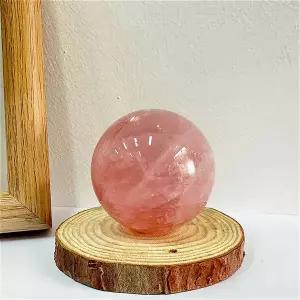 호환  자연 핑크 크리스탈 로즈 쿼츠 크리스탈 공 연마 마사지 공 Reiki 전원 거실 장식 공예 917