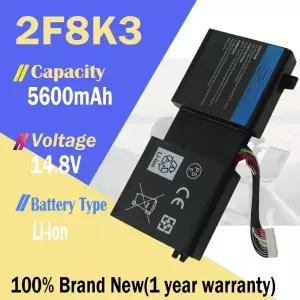 호환  델 에일리언웨어 17 18 M17X R5 M18X R1 0KJ2PX KJ2PX G33TT 02F8K3 KJ2PX 14.8V 86Wh용 2F8K3 노트