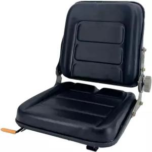 ECUTE 지게차 시트 서스펜션 트랙터 가능한 굴착기 로더 기계식 텔레핸들러 블랙 PVC 백호 헤비 앵글 조절