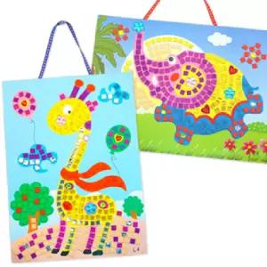 코끼리랑 기린 모자이크아트(4인용) ttR3+4QGz