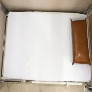 [로지프로] 순면 침대커버 백색 150x270cm 요양원침대커버