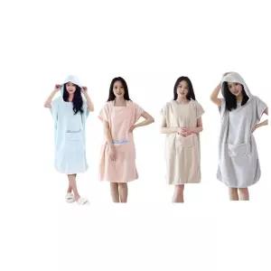 여름 겨울 샤워후 옷대용 샤워타월 가운 극세사비치타올