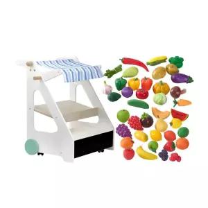 시장 놀이 체험 경제학습 말랑음식 마켓놀이 세트 놀이방 계산대