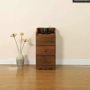 원목 미니 서랍장 좁은 안방 핑크색 수납장 틈새 폭 작은 엘다원목 아빌라 브리너 글랑