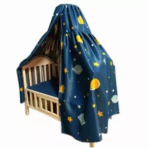 아기 침대 암막 요람 커튼 방풍 난방 모기 햇빛 가리개