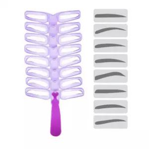 눈썹 그리기 가이드 미니 접이식 칼 트리머 가위 휴대용 정리 도구