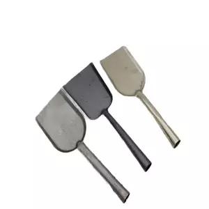 프리미엄 벽난로 재 삽 가정용 펠릿 청소 화로 애쉬 손 불쏘시개 다크그레이 철판 소형