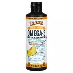 발린스 오메가 Omega -3 from Fish Oil 오일 망고 복숭아 Peach Smoothie 1080mg 16 454g