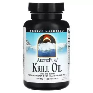 소스내추럴스 ArcticPure 크릴 오일 Krill Oil 500mg 120 소프트젤
