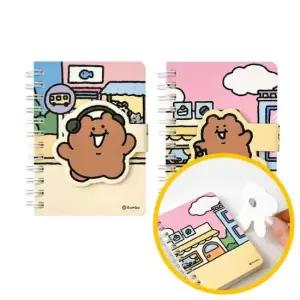 [문구/오피스] 1500 곰돌곰돌 곰돌희 마그넷수첩 12개묶음-자석형 휴대성 생활메모 휴대간편 학원 마켓데이