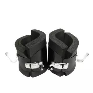 철봉 발목걸이 매달리기 보조도구 블랙한쌍 발목 블랙 벨트 훅 스트랩 검정색 후크 도립기