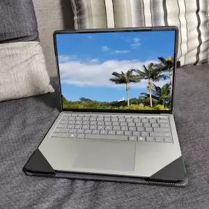 호환  마이크로소프트 서피스 노트북 케이스 2024 휴대용 PU 가죽 보호 커버 서피스 노트북 7 2036 라이너