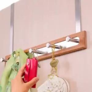 도어모자걸이 도어옷걸이 5구 도어훅 문에거는행거 도어후크 문옷걸이