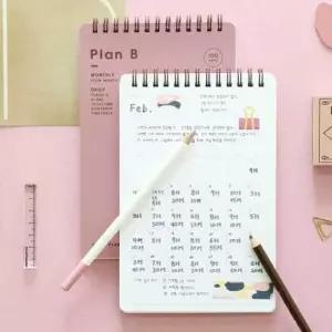 월간계획표 공시생 스터디 플래너 학생 공부 계획 스프링 노트