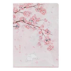 학생용 창의적인 디자인 파일 폴더, 귀여운 애니메이션 체리 새끼 고양이 시험지, 스크랩북 스티커 휴대용