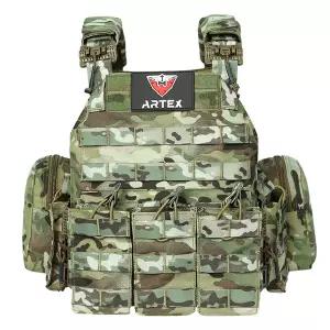 호환  전술 플레이트 캐리어 퀵 릴리즈 조절 커머번드 컷 조끼 탄창 파우치 포함 야외 경량 사냥 장비