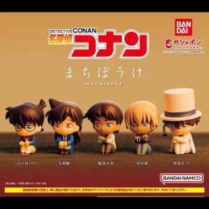 반다이 오리지널 탐정 코난 가샤폰 피규어   귀여운 앉아 포즈 애니메이션 카이토 란 모리 소장호환 미니