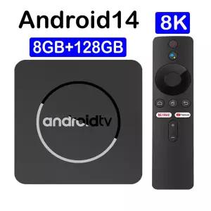 호환  스마트 TV Q10 8GB 128GB 안드로이드 14 스트리밍 미디어 플레이어 Allwinner H313 Wifi 5G 블루투스
