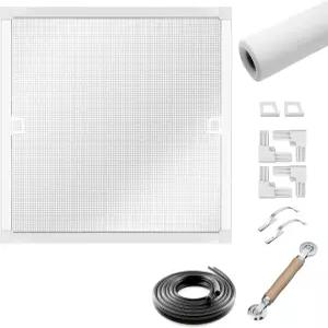 투커스트 윈도우 스크린 프레임 키트 36인치 사각형 초미세 메쉬 교체 필터 꽃가루 및 먼지 민감한 가정을