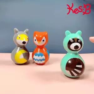 조카선물 흔들흔들 미니 동물 오뚝이3종 6개월아기장난감 돌잔치