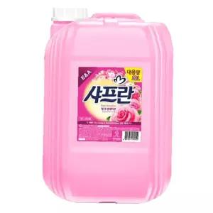 세제 로즈향 20L 세탁소 말통 모텔용 숙박업체용 핑크 대용량 섬유유연제 샤프란 센세이션