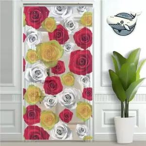 장식용 방충망 플라워 패턴 현관문 출입구 RLq7+9QyX