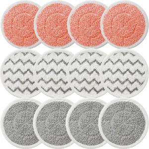 비셀 스핀 웨이브 3897A 3712C 3712W 스마트 스팀 스크러빙 걸레 패드 12팩과 호환되는 Pmosata 회전 교체