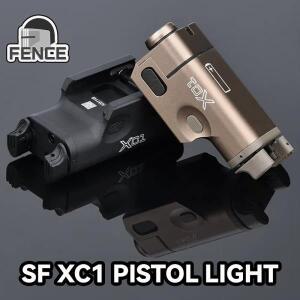 전술 XC1 금속 확실한 무기 총 조명 에어소프트 권총 손전등 글록 G17 18 19 22 23 용 미니 20mm 레일에 적