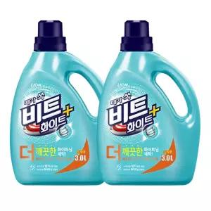 비트 화이트 플러스 세탁세제 드럼용 본품 3L 2개
