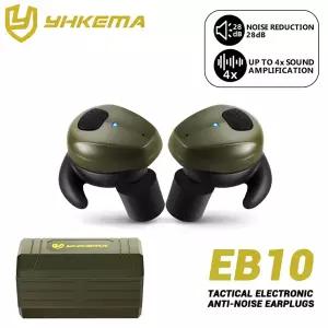 호환  YHKEMA EB10 전술 블루투스 헤드셋 전자 사격 소음 방지 이어 버드소음 제거 청력 보호