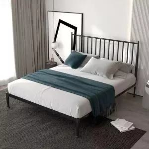 수납형 조립식 무헤드 침대 침대프레임 깔판 매트리스