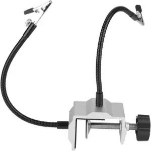 범용 금속 암 전기 다리미 홀더 솔더 스테이션 클램프 유연한 암으로 DIY 납땜을 위한 베이스 도구를 손에