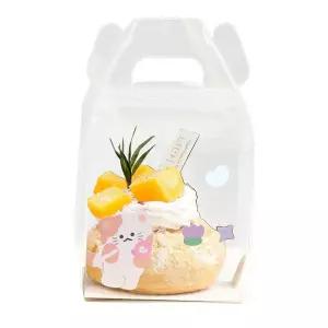 한입케이크상자 마이크로 베이킹 포장 케이크상자 투명 용기 디저트 베이커리 초미니