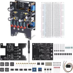 DIY 전원 공급 보드 납땜 키트 PEMENOL LM2596 범용 3.3V /+5V /-5V /12V /ADJ 전압 출력 레귤레이터 학교