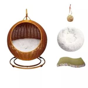 해먹 라탄 강아지 고양먹 고양이 등나무 침대 바구니