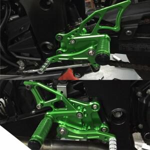 Kawasaki Ninja 300 250 CNC 조정 가능한 Footpeg 리셋 후면 세트 Peg