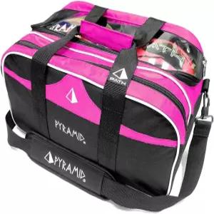 피라미드 패스 더블 2 볼 토트 플러스 클리어 탑 볼링백 볼링화(미국 남성 사이즈 15까지) 또는 액세서리를