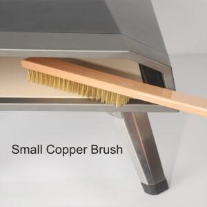 SHANGPEIXUAN 피자 오븐 구리 브러시 나무 손잡이 강모 황동 그릴 Roccbox Onni Koda 클리너 용 미니 소형